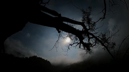 Night at top of a mountian